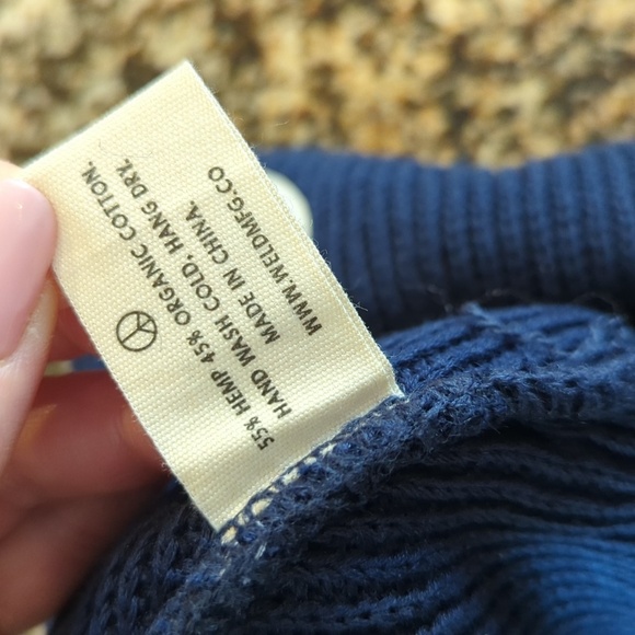 Trey Anastasio Band Fall Tour 2022 knitted beanie hat navy hemp organic cotton - Picture 7 of 7